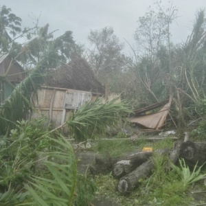 The east coast of Madagascar hit hard by tropical cyclone Batsirai.